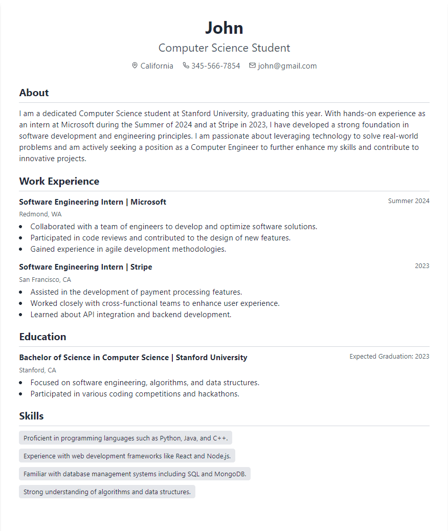 Best AI-generated Resume